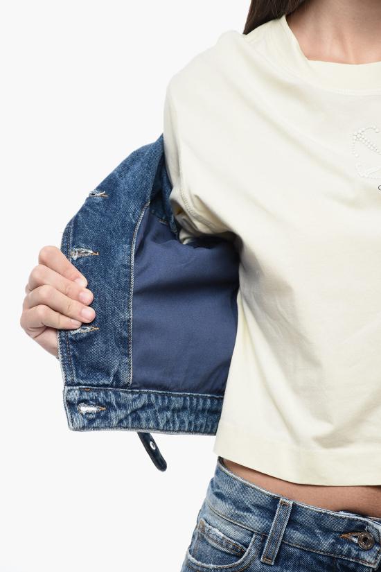  오프화이트 데님 자켓 OWYE048F23 DEN001 4500 Blue - OFF WHITE