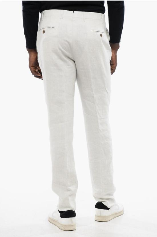  꼬르넬리아니 수트 팬츠 855264 9114157 073 White - CORNELIANI