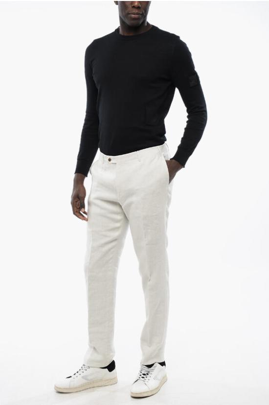  꼬르넬리아니 수트 팬츠 855264 9114157 073 White - CORNELIANI