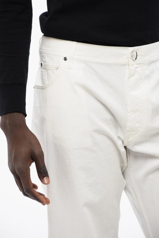  꼬르넬리아니 스트레이트 팬츠 754JD4 5120149 074 White - CORNELIANI