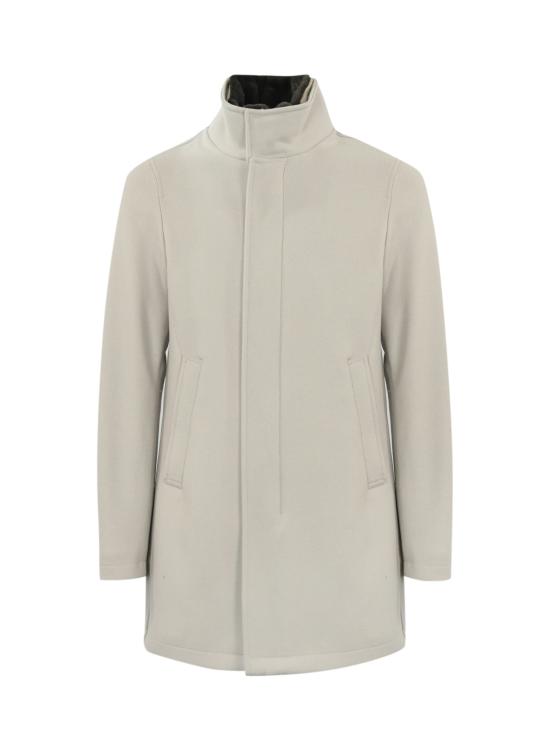 25FW 에르노 하이넥 퍼 카라 울 코트 CA000185U33344 1985 CHANTILLY