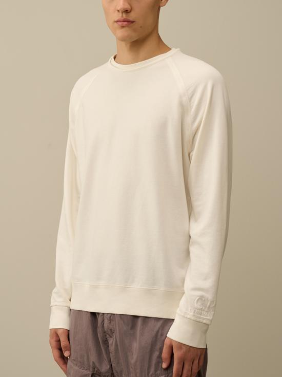 25FW 씨피 컴퍼니 긴팔 티셔츠 17CMSS068A002246G 103 GAUZE WHITE - C.P. COMPANY