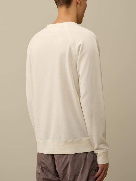 25FW 씨피 컴퍼니 긴팔 티셔츠 17CMSS068A002246G 103 GAUZE WHITE - C.P. COMPANY