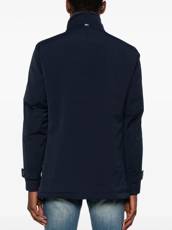 25FW 에르노 하이넥 버튼 코트 IM000340U12343Z 9288 BLU MARRONE - HERNO