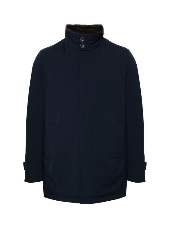 25FW 에르노 하이넥 버튼 코트 IM000340U12343Z 9288 BLU MARRONE