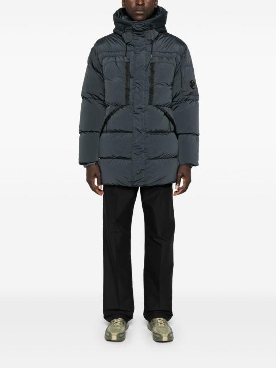 25FW 씨피 컴퍼니 나이크라-R 후드 롱 다운 자켓  17CMOW173A005864G 995 BLACK SAND - C.P. COMPANY