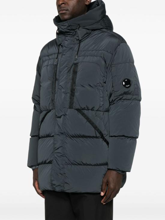 25FW 씨피 컴퍼니 나이크라-R 후드 롱 다운 자켓  17CMOW173A005864G 995 BLACK SAND - C.P. COMPANY