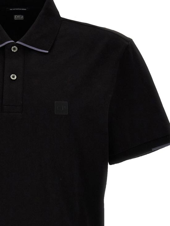  씨피 컴퍼니 폴로 티셔츠 16CLPL118A005263W 999 BLACK - C.P. COMPANY