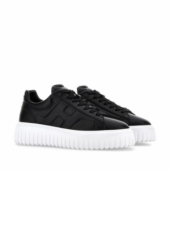 25SS 호간 H 스트라이프 스니커즈 HXM6450FC60LE9 B999 NERO - HOGAN
