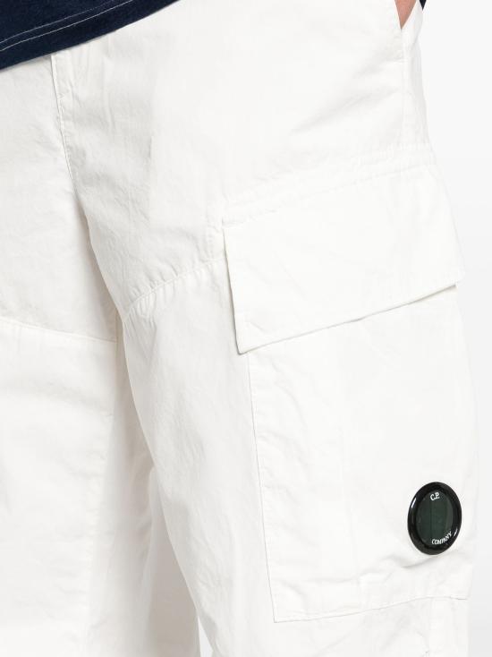  씨피 컴퍼니 마이크로 랩스 루즈 카고 팬츠 16CMPA064A006475G 103 GAUZE WHITE - C.P. COMPANY
