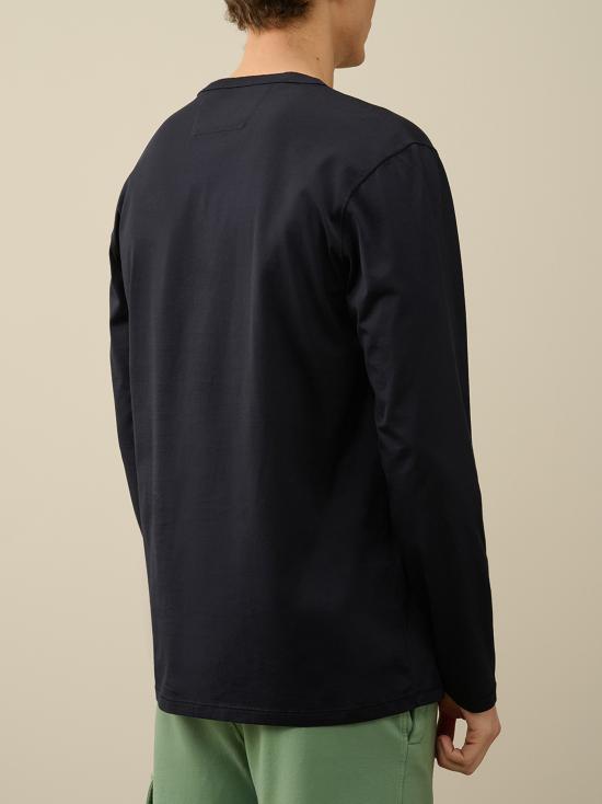  씨피 컴퍼니 긴팔 티셔츠 16CMTS089A006374G 888 TOTAL ECLIPSE - C.P. COMPANY