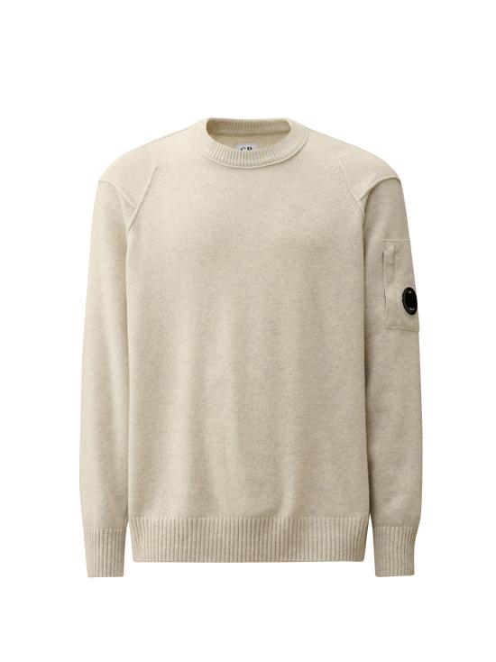 25FW 씨피 컴퍼니 램스울 GRS 크루넥 니트  17CMKN047A110149A M13 OFF WHITE