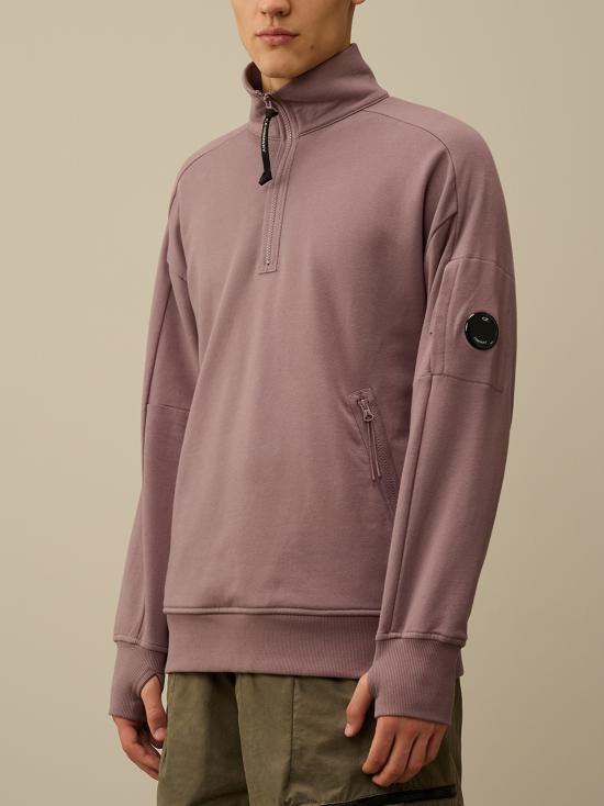 25FW 씨피 컴퍼니 집업 니트 17CMSS027A005086W 735 PURPLE DOVE - C.P. COMPANY