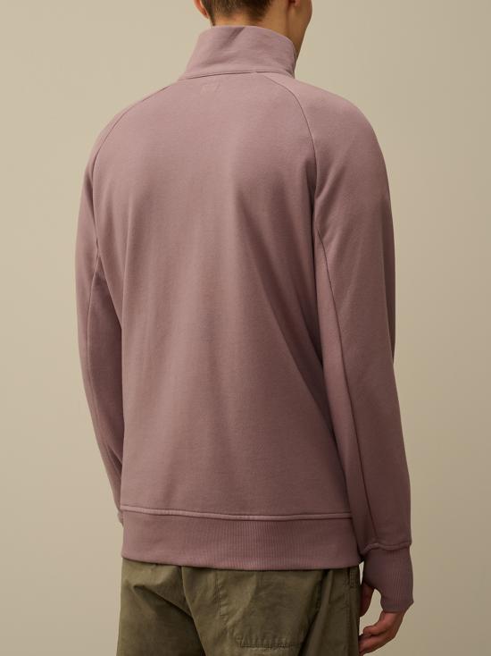 25FW 씨피 컴퍼니 집업 니트 17CMSS027A005086W 735 PURPLE DOVE - C.P. COMPANY