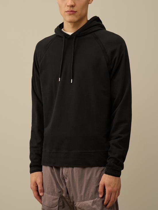 25FW 씨피 컴퍼니 후드 티셔츠 17CMSS070A002246G 999 BLACK - C.P. COMPANY