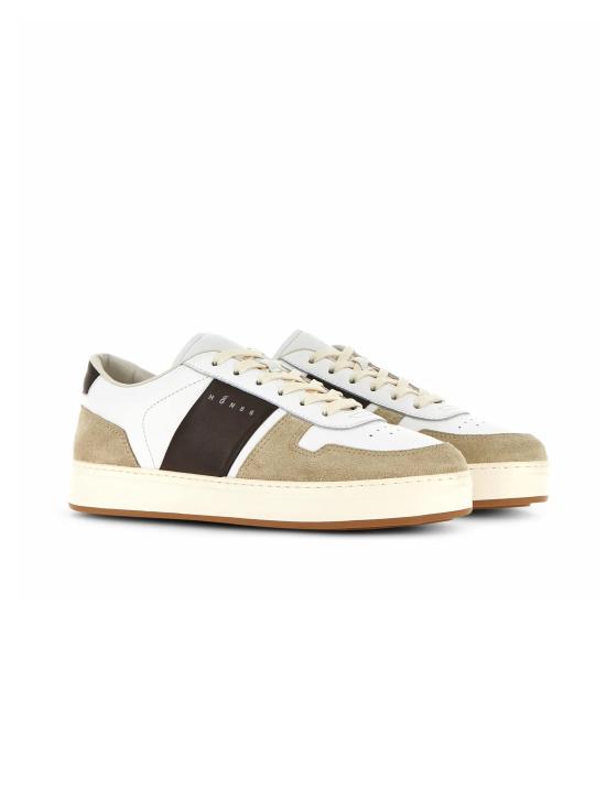 25FW 호간 스니커즈 HXM6680FL30ODZ 8P6X BEIGE - HOGAN