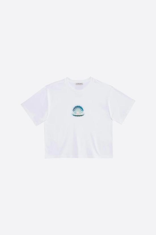  레벤자민 반팔 티셔츠 LEBW241PRTS015WH WHITE DOM