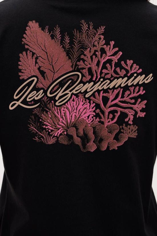  레벤자민 반팔 티셔츠 LEBW241PRTS019BK BLACK DOM - LES BENJAMINS