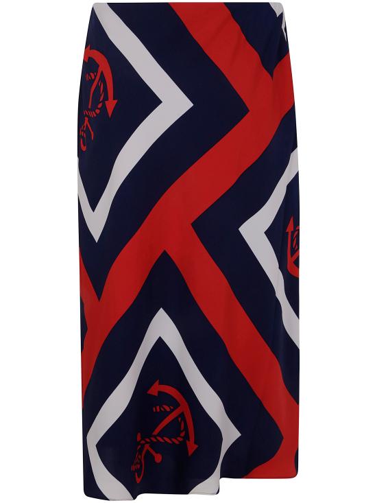 25SS 랄프 로렌 스커트 200963170 001 BLUE MULTI - RALPH LAUREN