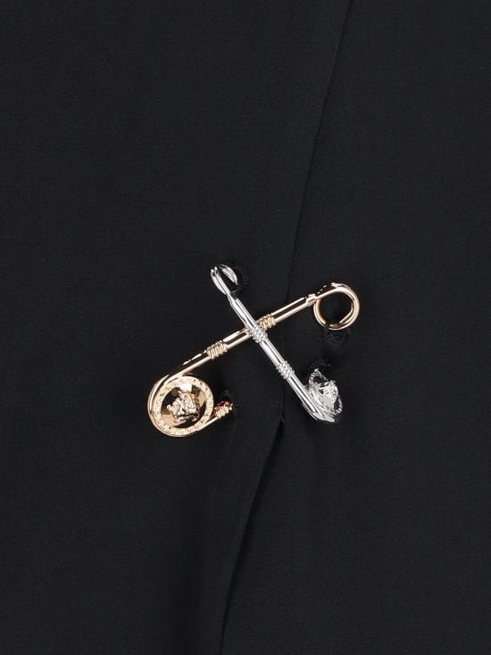 25SS 베르사체 미디 스커트 1018937 1A10194 1B000 Black - VERSACE