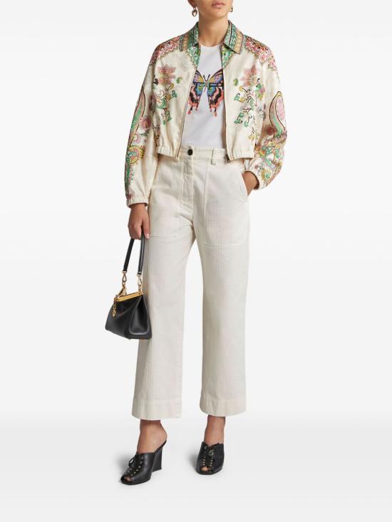 25SS 에트로 반팔 티셔츠 WRMA0006 AK786W0111 White - ETRO