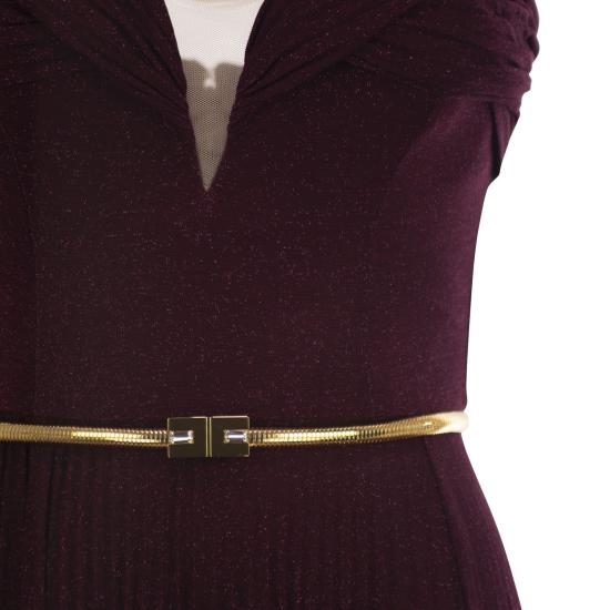 24FW 엘리자베타프랜치 롱 원피스 AB62847E2 BORDEAUX - ELISABETTA FRANCHI