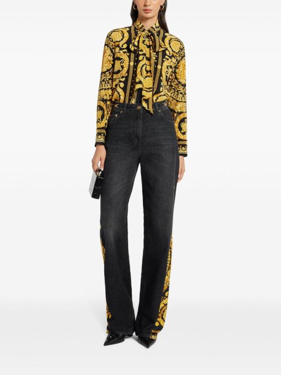 25SS 베르사체 셔츠 10144891A11743 5B000 Black - VERSACE