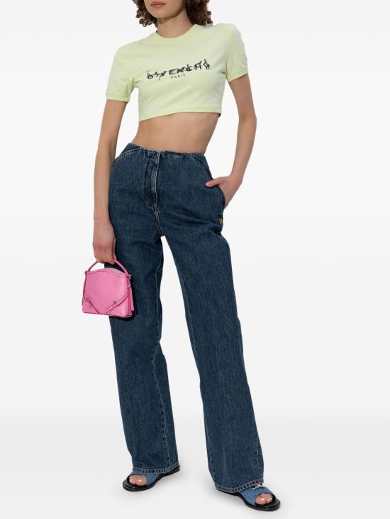 25SS 지방시 반팔 티셔츠 BW70C6P704 330 Green - GIVENCHY