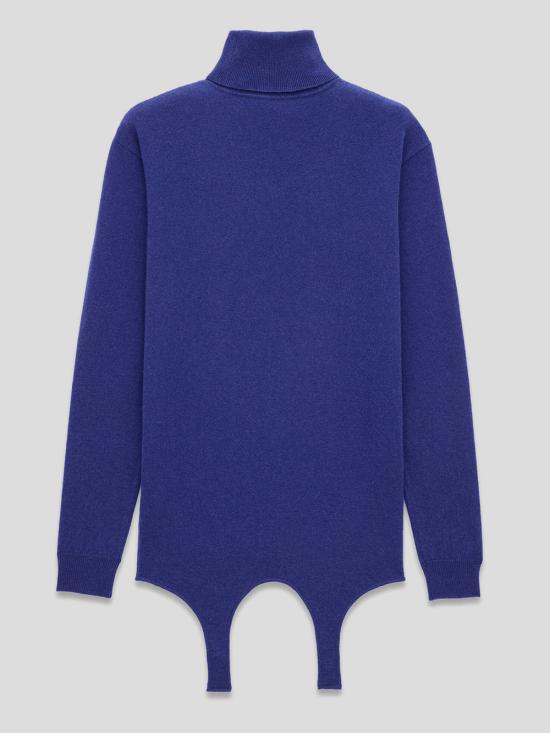 25SS 생로랑 긴팔 티셔츠 806969 YALL24069 Bleuroi - SAINT LAURENT