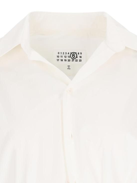 25SS MM6 메종마르지엘라 블라우스 S52DT0045 M35256 101 White - MM6 MAISON MARGIELA