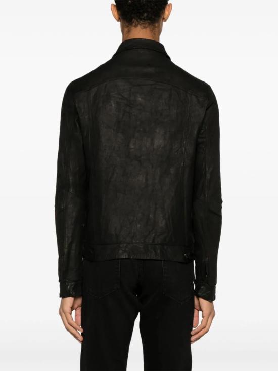  조르지오 브라토 바이커 자켓 GU24S20098VBRUSH BLACK - GIORGIO BRATO