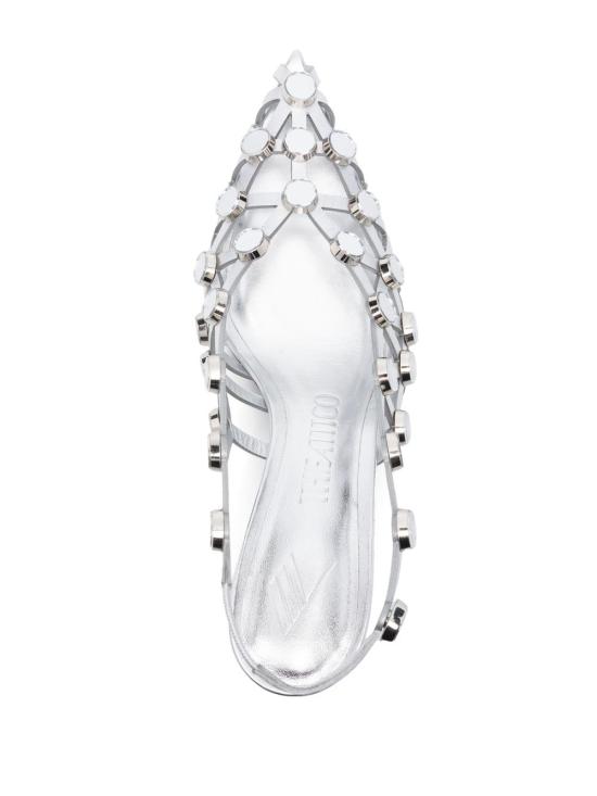 25SS 디 아티코 힐/펌프스 250WSH00844LBT112SA 002 SILVER - THE ATTICO