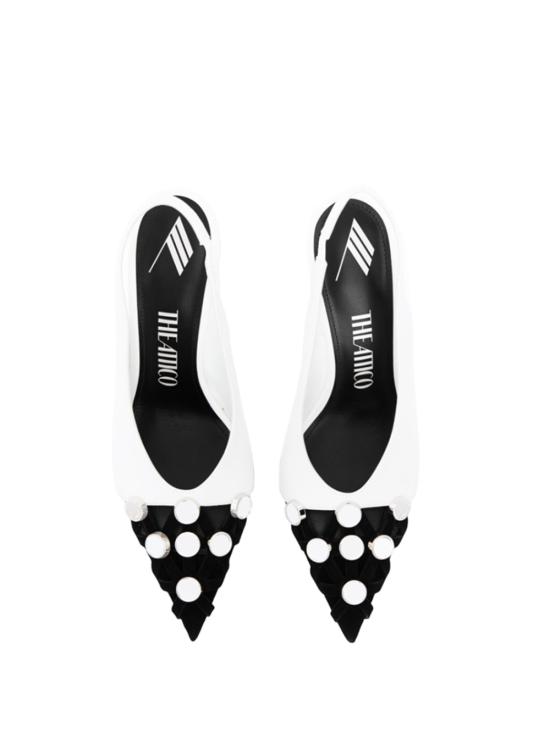 25SS 디 아티코 힐/펌프스 248WSH00812LBT102SA 020 WHITE BLACK - THE ATTICO