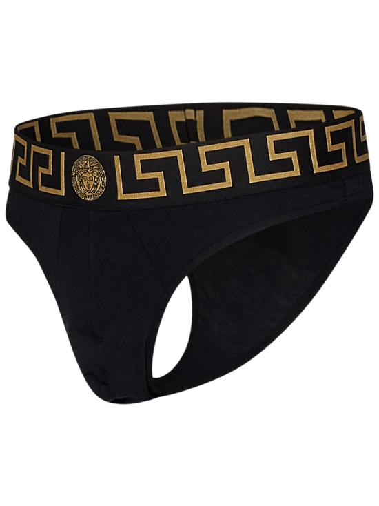  베르사체 팬티 AU1000221A10011 A80G Nero oro - VERSACE
