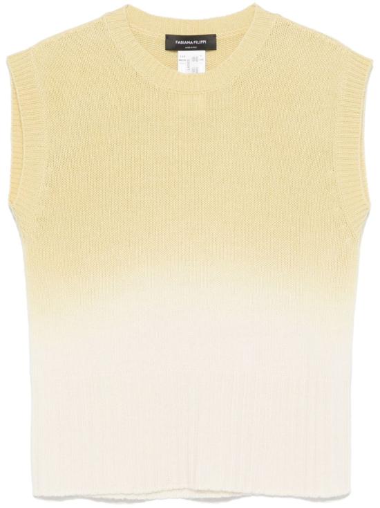  파비아나 필리피 민소매 티셔츠 MAD265F105L1600000 yellow