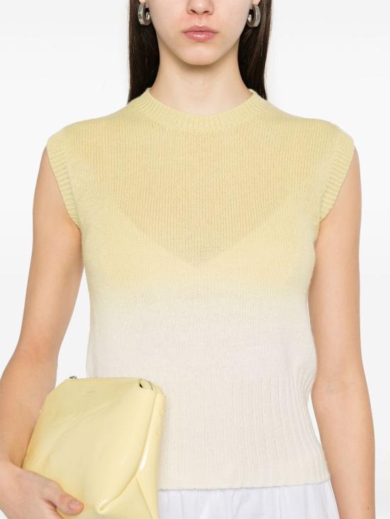  파비아나 필리피 민소매 티셔츠 MAD265F105L1600000 yellow - FABIANA FILIPPI