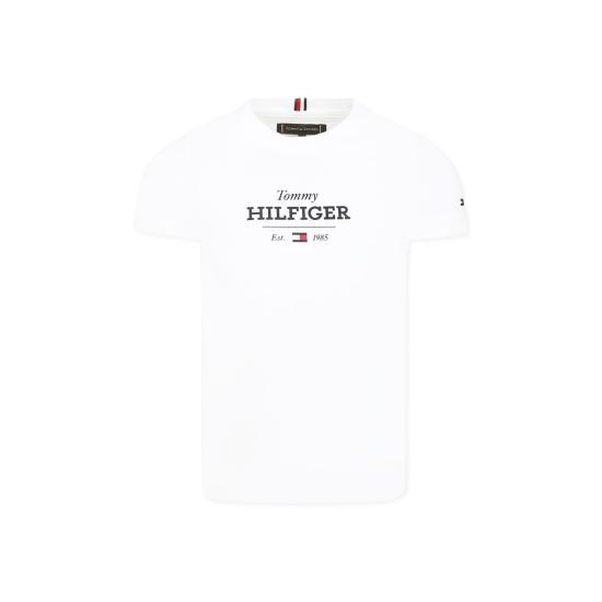 25SS [키즈] 타미힐피거 티셔츠 24F THKB0KB09356J KB0KB09356 YBR WHITE