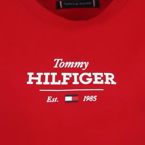 25SS [키즈] 타미힐피거 티셔츠 24F THKB0KB09356J KB0KB09356 XLD RED - TOMMY HILFIGER