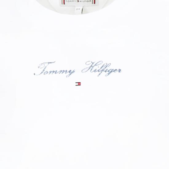 25SS [키즈] 타미힐피거 티셔츠 24F THKG0KG08298J KG0KG08298 YBR WHITE - TOMMY HILFIGER