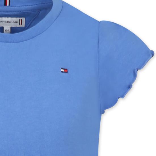 25SS [키즈] 타미힐피거 티셔츠 24F THKG0KG07052J KG0KG07052 C30 LIGHT BLUE - TOMMY HILFIGER