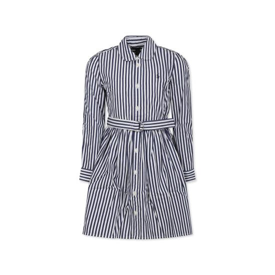 25SS [키즈] 랄프 로렌 원피스 934134003 NEWPORT NAVY WHITE BLUE