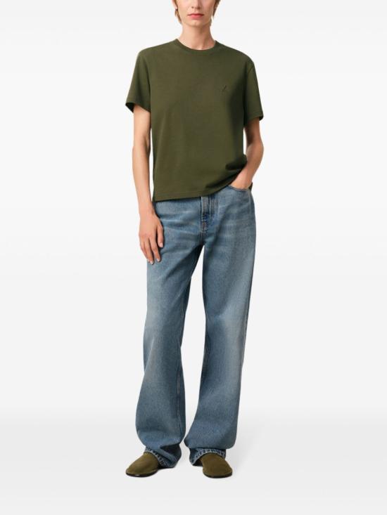  아미 반팔 티셔츠 E25UTS027726 olive green - AMI