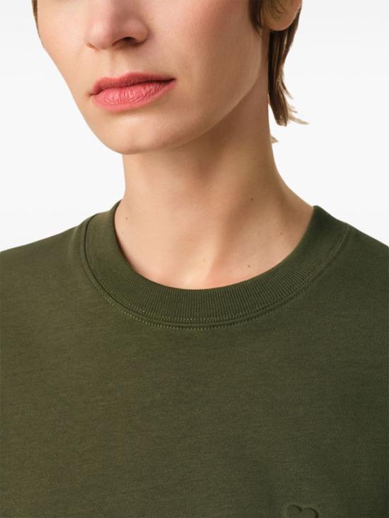  아미 반팔 티셔츠 E25UTS027726 olive green - AMI