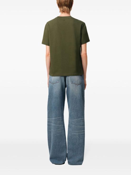  아미 반팔 티셔츠 E25UTS027726 olive green - AMI