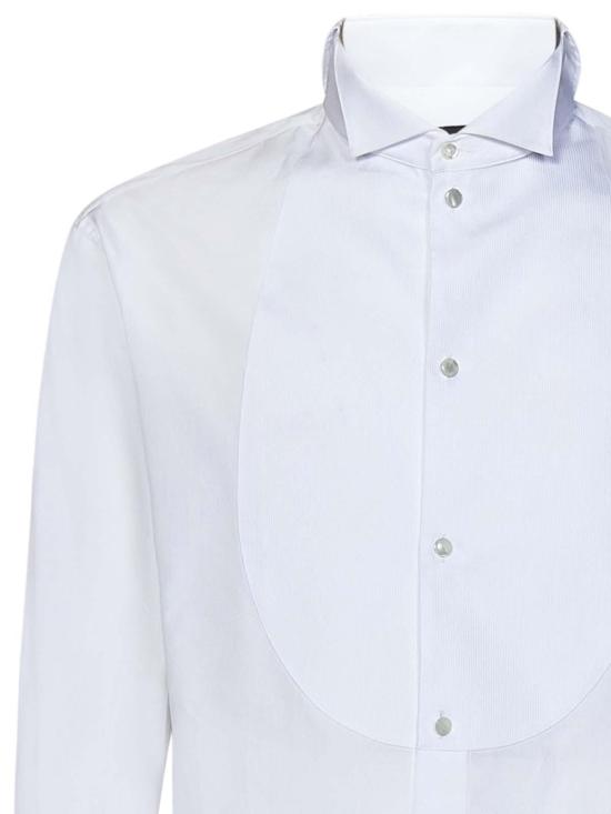 25FW 엠포리오 아르마니 긴팔 셔츠 E31C7G01C29100 White - EMPORIO ARMANI
