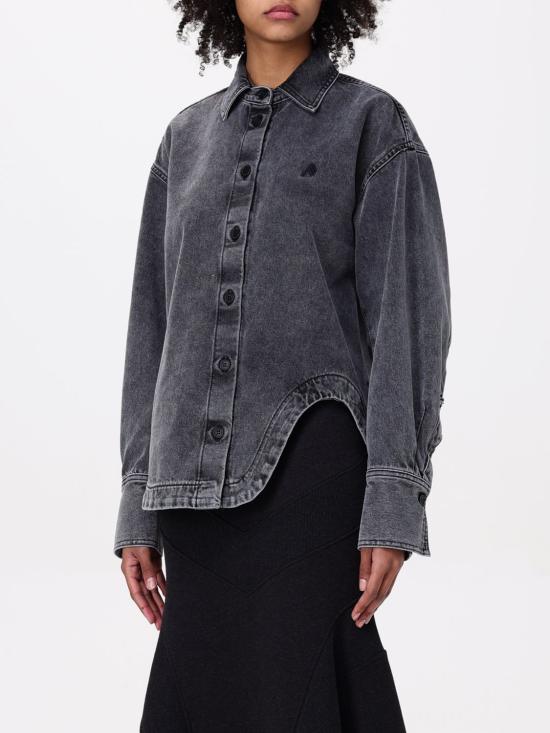 25SS 디 아티코 블라우스 250WCB00074DDD104AA 100 Black - THE ATTICO