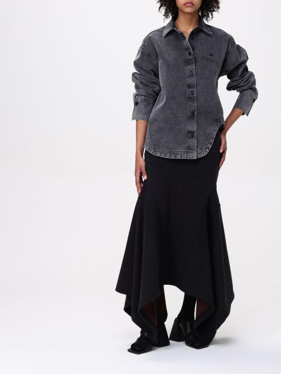 25SS 디 아티코 블라우스 250WCB00074DDD104AA 100 Black - THE ATTICO