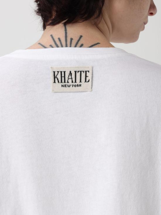25FW 케이트 반팔 티셔츠 2196138 100 White - KHAITE