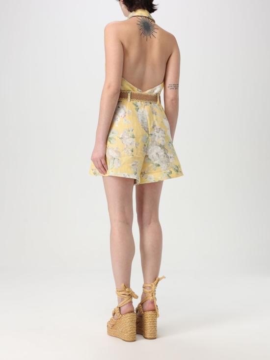 25SS 짐머만 숏 원피스 3117YRS252 YFL Yellow - ZIMMERMANN