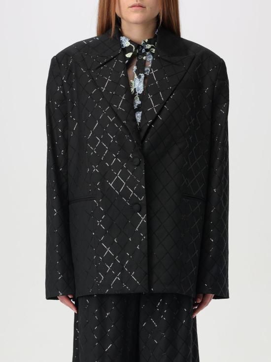 25SS 로테이트 자켓 113325 100 Black